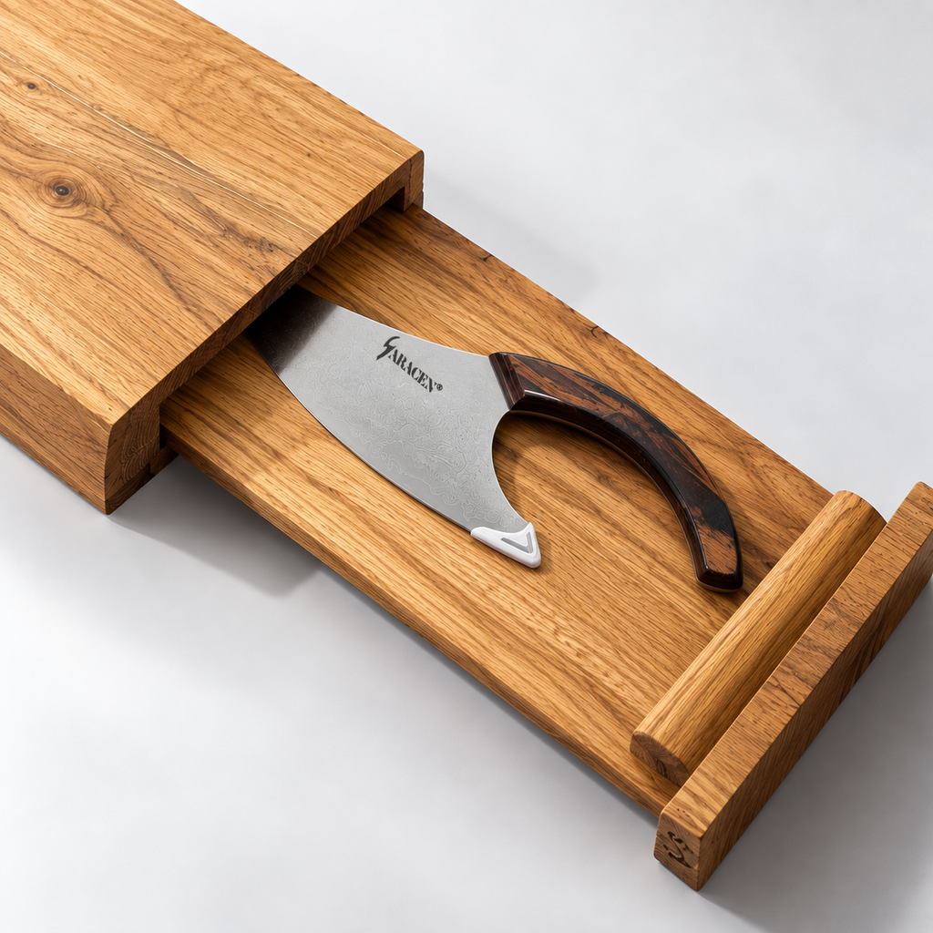 SARACEN® Pull-out cutting board with magnetic holder